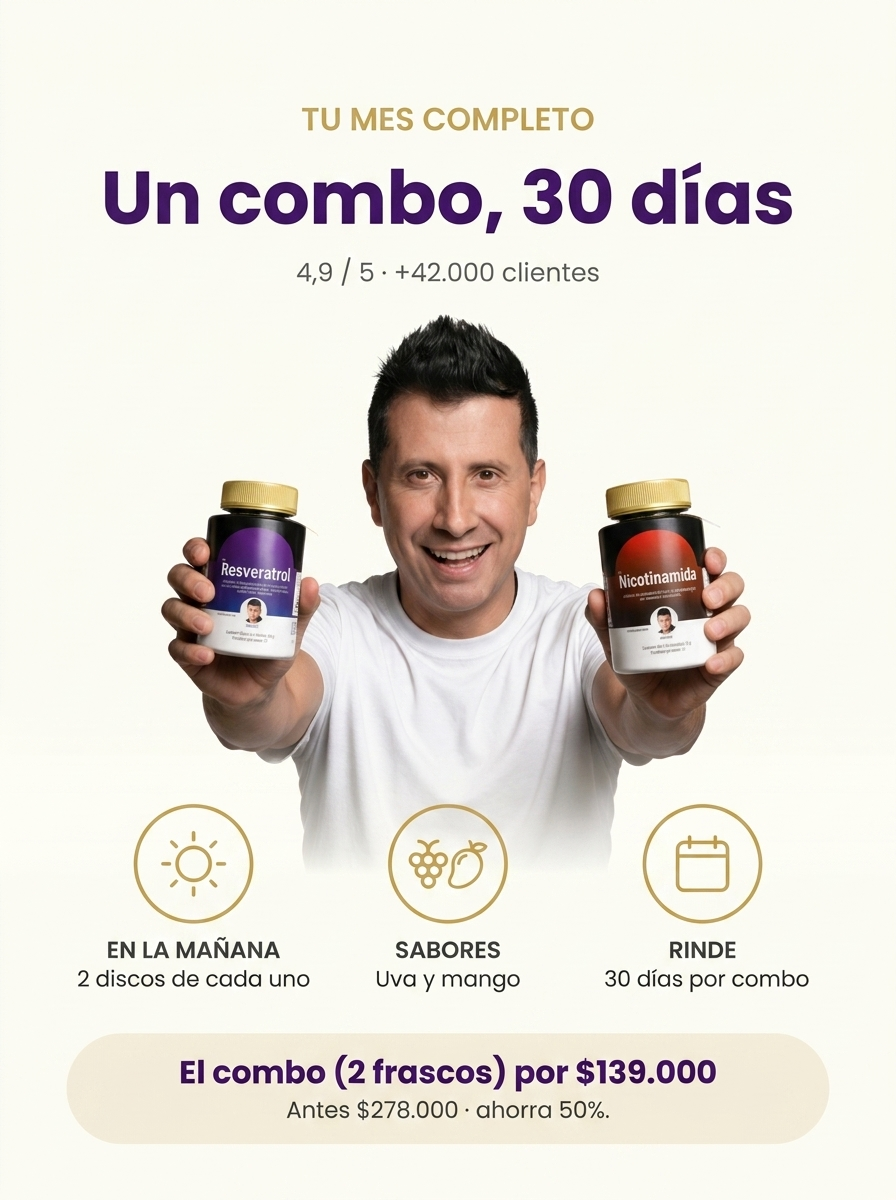 Combo Advance: Resveratrol + Nicotinamida NAD+